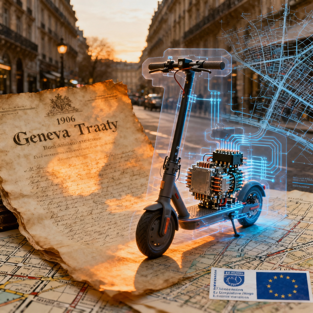 From Parisian Patents to EU Directives: The Forgotten 1906 Treaty That Still Shapes E-Scooter Classification
