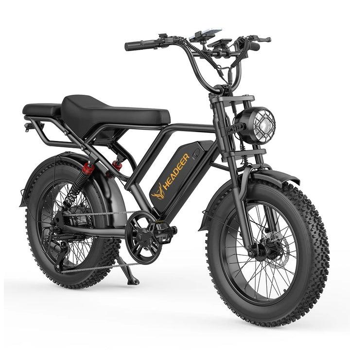 HEARDEER BK20 Electric Bike with 20-Inch Fat Tires, 48V 20Ah Battery, Comfortable E-Bike for Commuting and Outdoor Riding