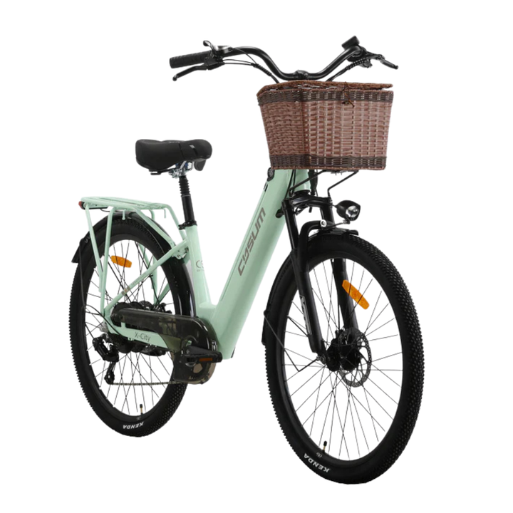 Cysum X-City 26 Inch Electric Bike 250W 48V 10.4Ah Removable Battery 25KM/H 7-Speed City Commuter E-Bike