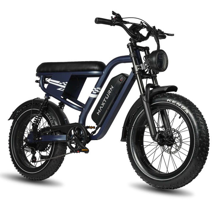 MAXTURN MX10 Electric Bike 48V 13Ah 500W Peak Motor Recommended Top Speed 25KM/H(45KM/H no limite) 20*4.0inch Tires 80-100KM Max Range 180KG Max Load Electric Bicycle