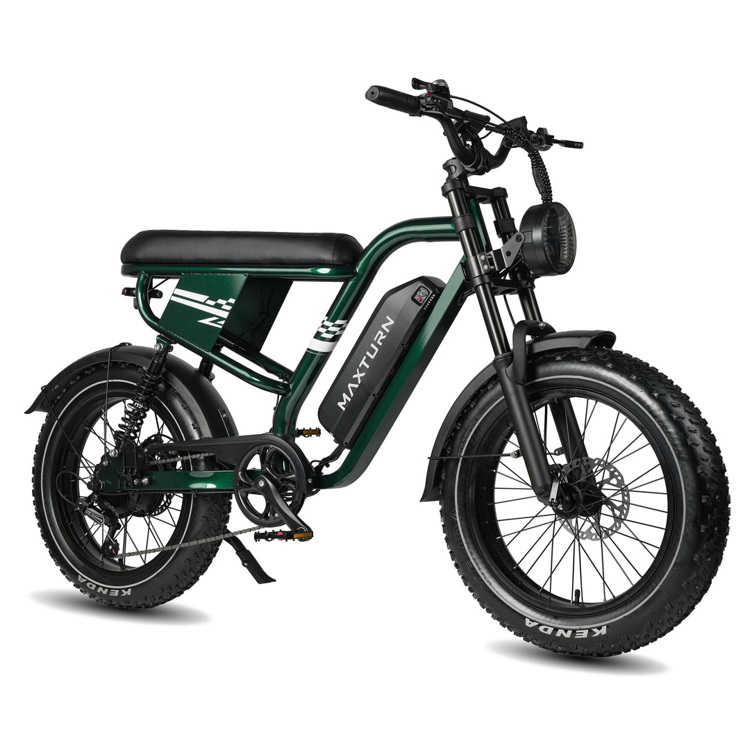 MAXTURN MX10 Electric Bike 48V 13Ah 500W Peak Motor Recommended Top Speed 25KM/H(45KM/H no limite) 20*4.0inch Tires 80-100KM Max Range 180KG Max Load Electric Bicycle