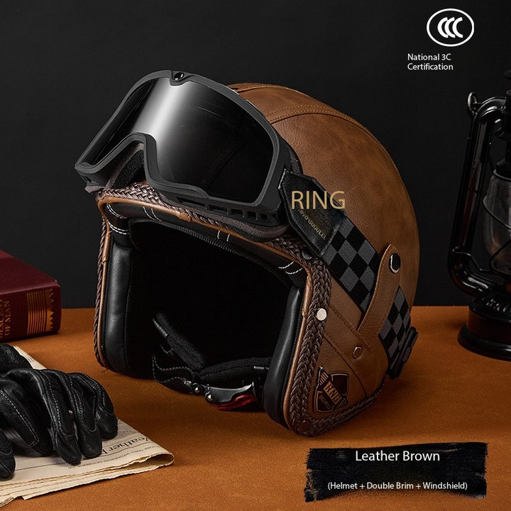 3C Certified Vintage Motorcycle Helmet