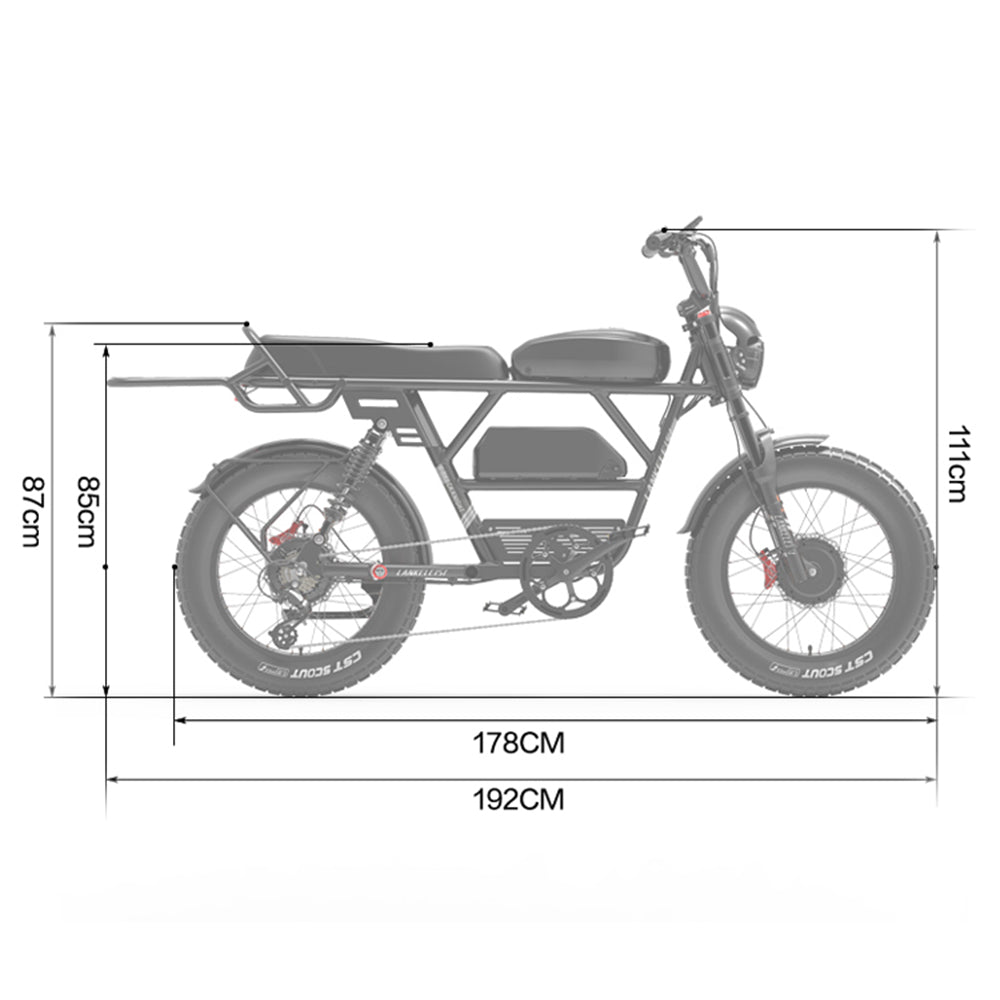 LankeLeisi X-Black Knight Electric Bike